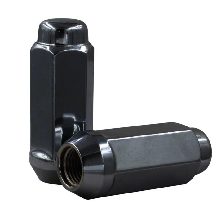 RAM 2500 Black Bulge Acorn Lug Nut Kit; 14mm x 1.5; Set of 32 (1224