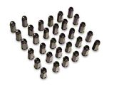 Black Bulge Acorn Lug Nut Kit; 14mm x 1.5; Set of 32 (12-25 RAM 2500)