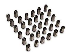 Black Bulge Acorn Lug Nut Kit; 14mm x 1.5; Set of 32 (12-25 RAM 2500)