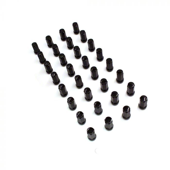 thumbnail image 2 of 20pc Black 9/16-18 Bulge Acorn Lug Nuts - Fit Dodge Ram, Durango, Dakota, Raider 2 of 3