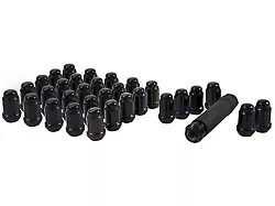 Black Closed End Spline Lug Nuts; M14 x 1.5; Set of 32 (12-24 RAM 2500)