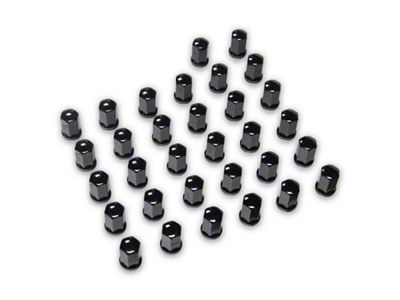 Black OEM Style Lug Nut Kit; 14mm x 1.5; Set of 32 (12-25 RAM 2500)