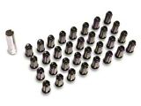 Black Spline Lug Nuts; M14x1.5; Set of 32 (12-25 RAM 2500)