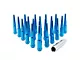 Blue Spike Lug Nut Kit; 14mm x 1.5; Set of 32 (12-24 RAM 2500)