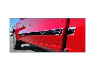 Body Side Molding Trim; Polished; Set of 6 (03-09 RAM 2500 Regular Cab w/ 6.4-Foot Box)