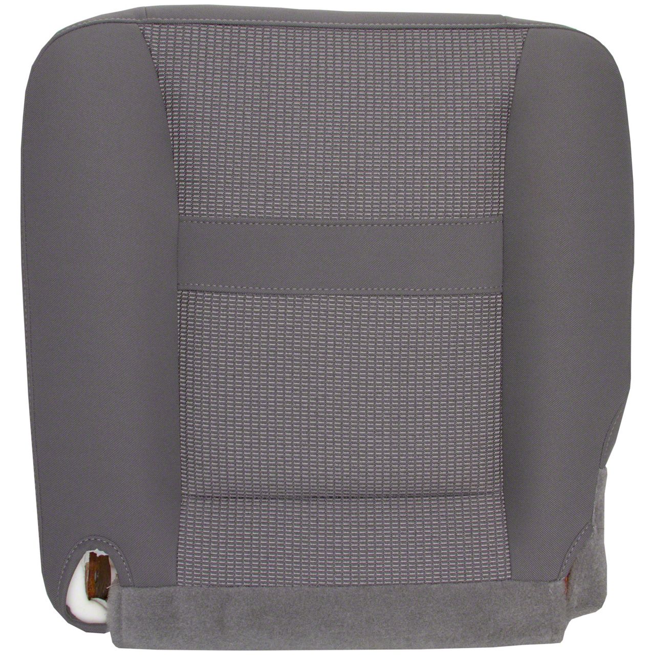 RAM 2500 Replacement Bottom Bucket Seat Cover; Driver Side; Medium Slate Gray Cloth (0609 RAM