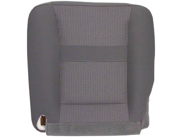 Replacement Bottom Bucket Seat Cover; Driver Side; Medium Slate Gray Cloth (06-09 RAM 2500 SLT w/ Seat Flap)
