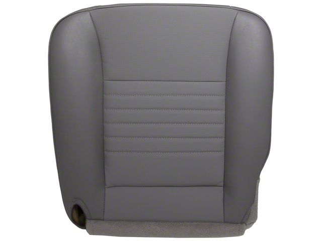 Replacement Bucket Seat Bottom Cover; Driver Side; Medium Slate Gray Vinyl (06-09 RAM 2500 ST)