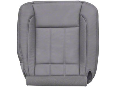 Replacement Bucket Seat Bottom Cover; Passenger Side; Medium Slate Gray Perforated Leather (06-09 RAM 2500 Laramie w/ Seat Flap)
