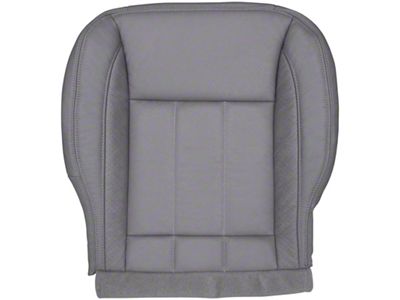 Replacement Bucket Seat Bottom Cover; Passenger Side; Medium Slate Gray Perforated Leather (06-09 RAM 2500 Laramie w/o Seat Flap)