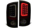 C-Bar LED Tail Lights; Black Housing; Smoked Lens (03-06 RAM 2500)
