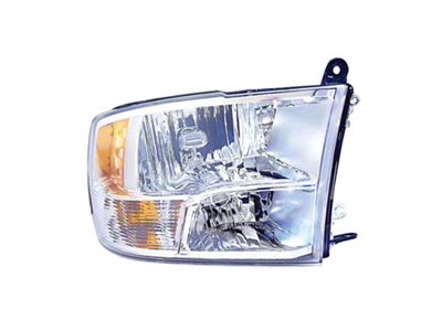 CAPA Replacement Halogen Headlight; Passenger Side (10-12 RAM 2500 w/ Factory Halogen Quad Headlights)