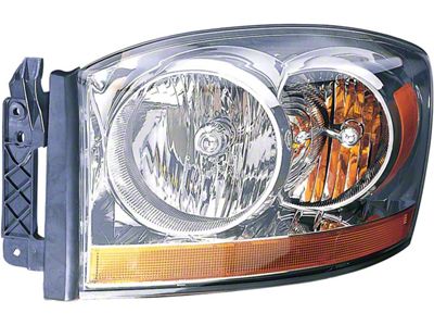 CAPA Replacement Headlight; Driver Side (2006 RAM 2500)