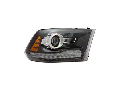 CAPA Replacement Projector Headlight; Passenger Side (13-15 RAM 2500 w/ Factory Halogen Projector Headlights)