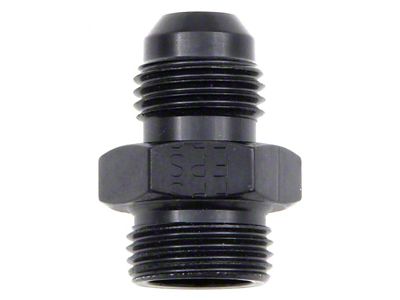 Carter Carburetor Fitting; -6AN x 8/8-20; Black