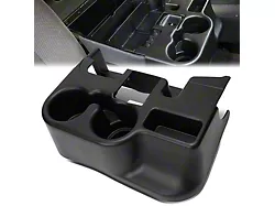 Center Console Cup Holder; Black (03-12 RAM 2500 w/ Bench Seat)