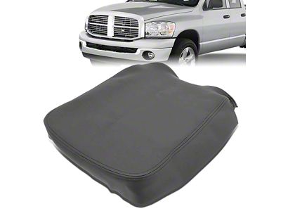 Center Console Lid Cover; Black Leather (03-09 RAM 2500)