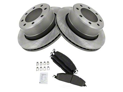 Ceramic 8-Lug Brake Rotor and Pad Kit; Rear (09-18 RAM 2500)