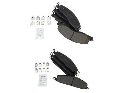 Ceramic Brake Pads; Front and Rear (09-18 RAM 2500)