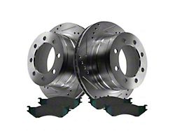 Ceramic Performance 8-Lug Brake Rotor and Pad Kit; Rear (03-08 RAM 2500)