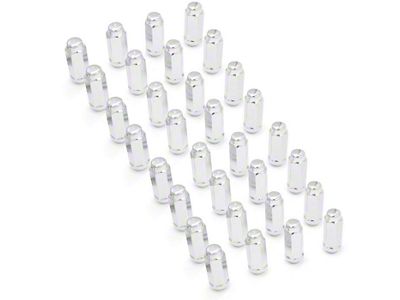 Chrome 7/8-Inch XL Acorn Lug Nut Kit; 9/16-Inch; Set of 32 (03-11 RAM 2500)