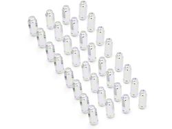 Chrome Bulge Acorn Lug Nut Kit; 14mm x 1.5; Set of 32 (12-24 RAM 2500)