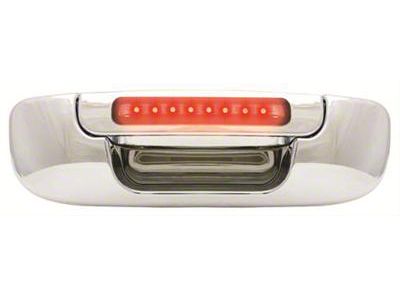 Chrome LED Tailgate Handle; Red LED; Clear (03-08 RAM 2500)