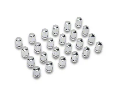 Chrome OEM Style Lug Nut Kit; 14mm x 1.5; Set of 32 (12-25 RAM 2500)