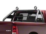Classic Roll Bar with 5.30-Inch Black Round Flood LED Lights; Black (94-25 RAM 2500 w/o RAM Box)
