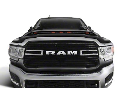 Aeroskin LightShield Color-Match Hood Protector; Brilliant Black Crystal (10-18 RAM 2500)