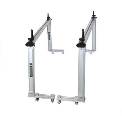 Vantech Heavy Duty Steel Ladder Roof Racks For Dodge Ram Van – White, 2 Bar
