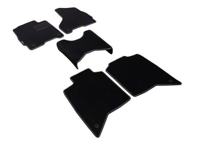 Custom Fit Front and Rear Floor Liners; Black (19-24 RAM 2500 Crew Cab)