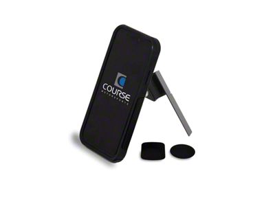 Direct Fit Phone Mount with Charging Auto Closing Cradle Head; Black; Right Side (19-25 RAM 2500 Laramie Longhorn, Limited, Limited Longhorn)