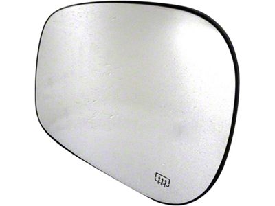 Door Mirror Glass; Heated Plastic Backed; Left; Fold-Away; Sales Code GTS; Power; Heated (03-04 RAM 2500)