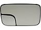 Door Mirror Glass; Non-Heated Plastic Backed; Right; Fold-Away; Manual; Sales Code GPU; With Trailer Tow Package (05-09 RAM 2500)