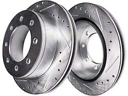 Drilled and Slotted 8-Lug Rotors; Rear Pair (09-18 RAM 2500)