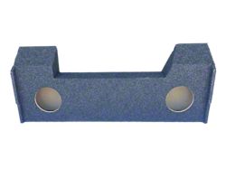 Dual 10-Inch Ported Down Firing Subwoofer Box; Carpeted (19-25 RAM 2500 Crew Cab)