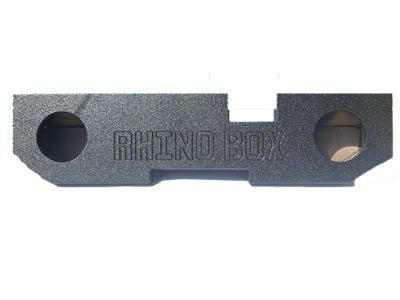 Dual 12-Inch Ported Down Firing Subwoofer Box; Poly Coated (19-25 RAM 2500 Crew Cab)