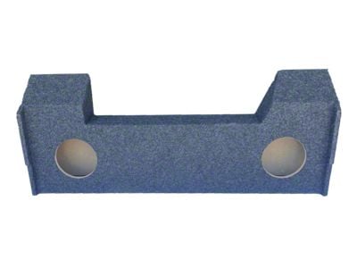 Dual 8-Inch Down Firing Subwoofer Box; Carpeted (19-25 RAM 2500 Crew Cab)