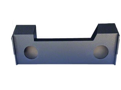 Dual 8-Inch Down Firing Subwoofer Box; Poly Coated (19-25 RAM 2500 Crew Cab)