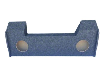 Dual 8-Inch Ported Down Firing Subwoofer Box; Carpeted (19-25 RAM 2500 Crew Cab)