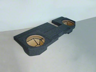 Dual 8-Inch Subwoofer Box; Carpeted (03-09 RAM 2500 Quad Cab)