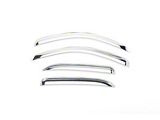 Putco Element Chrome Window Visors; Channel Mount; Front and Rear (10-18 RAM 2500 Crew Cab, Mega Cab)