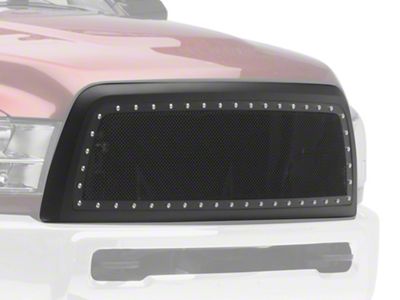 Evolution Stainless Steel Wire Mesh Upper Replacement Grille; Black (13-18 RAM 2500)