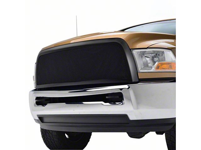 Evolution Stainless Steel Wire Mesh Upper Replacement Grille; Matte Black (10-12 RAM 2500)