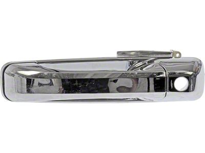 Exterior Door Handle; Front Left; All Chrome; Plastic (10-24 RAM 2500)