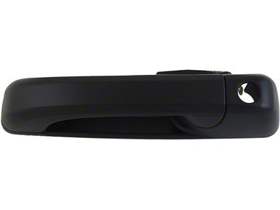 Exterior Door Handle; Front Left; Smooth Black; Without Thatchum Alarm System (2010 RAM 2500)