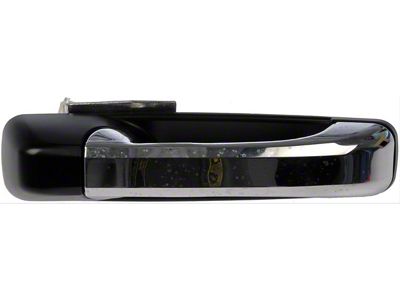 Exterior Door Handle; Front and Rear Right; Fblack and Chrome; Plastic (10-24 RAM 2500)