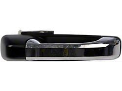 Exterior Door Handle; Front and Rear Right; Fblack and Chrome; Plastic (10-24 RAM 2500)