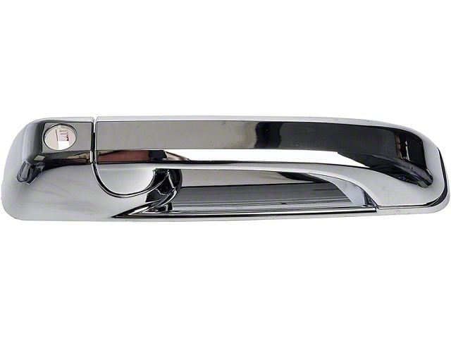 Exterior Door Handle; Front Right; All Chrome; With Keyhole; Plastic (10-24 RAM 2500)